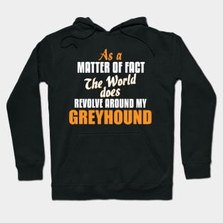 Actually the World Revolves Around My Greyhound T-Shirt Hoodie